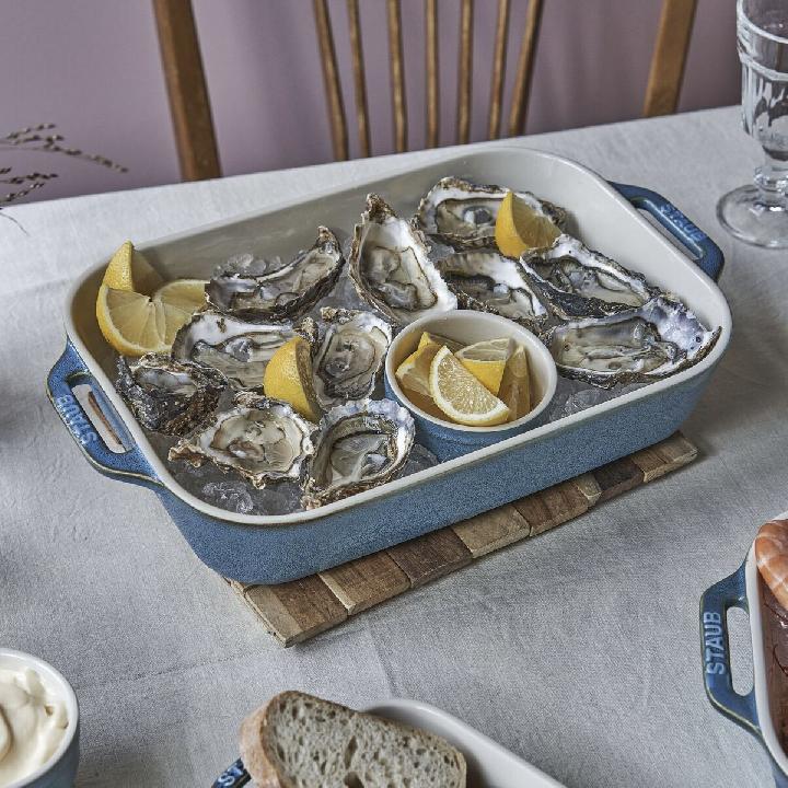 Форма для запекания Staub Ceramic 34x24см, античный бирюзовый