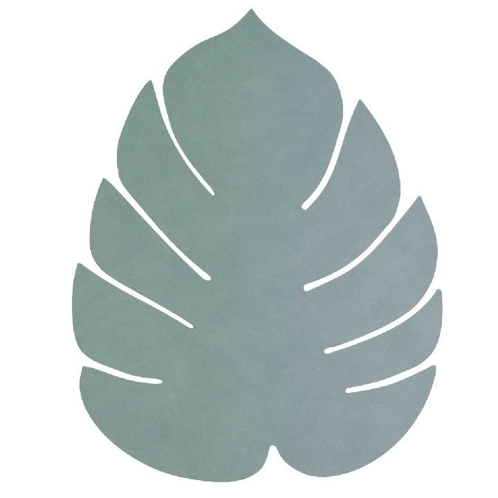 Салфетка сервировочная LIND DNA Nupo лист монстеры pastel green