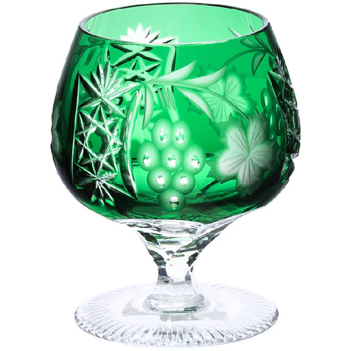 Бокал для коньяка Ajka Crystal Grape 300мл, темно-зеленый