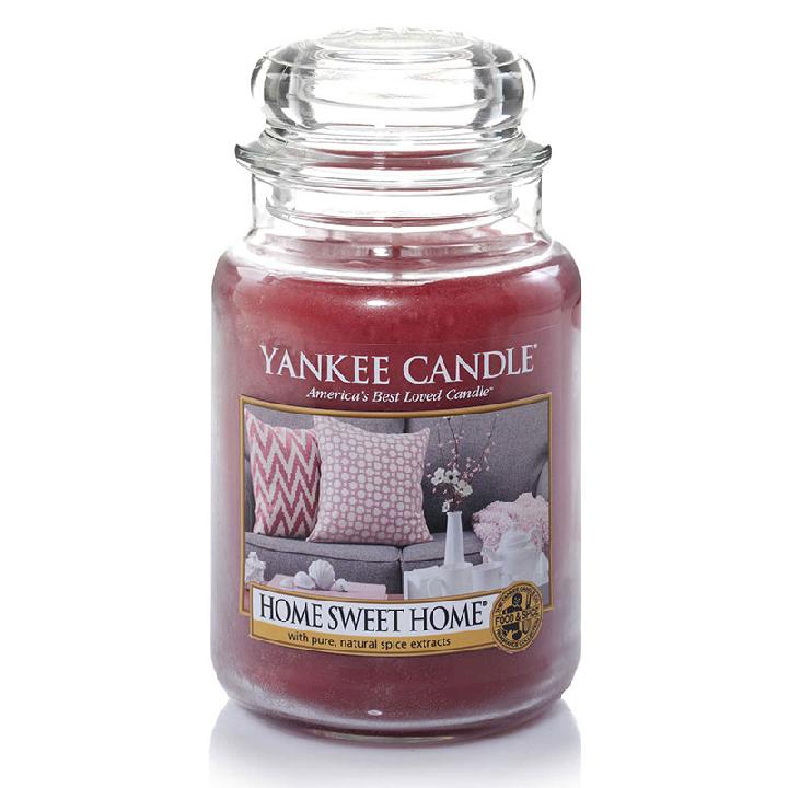 Свеча большая в стеклянной банке Yankee Candle Дом милый дом