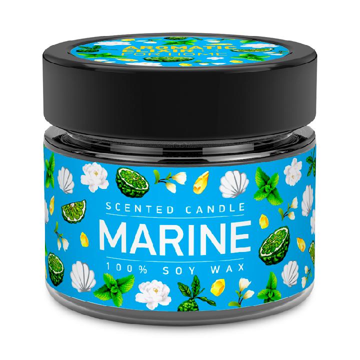 Ароматическая свеча в стекле BAGO home Aromatic Elixir. Морская вода