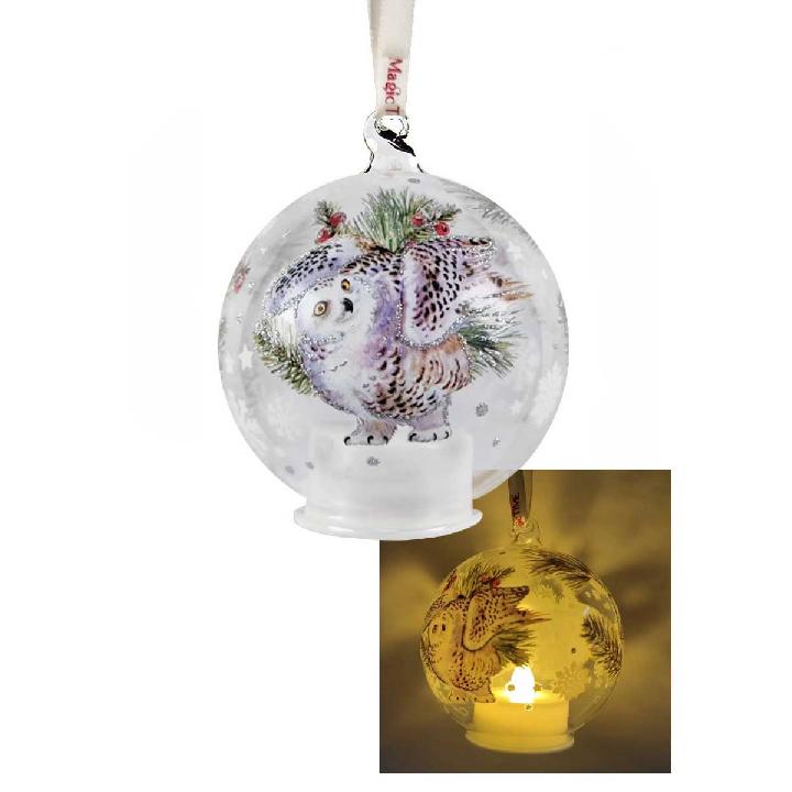 Елочное украшение с LED подсветкой Magic Time Полярная сова