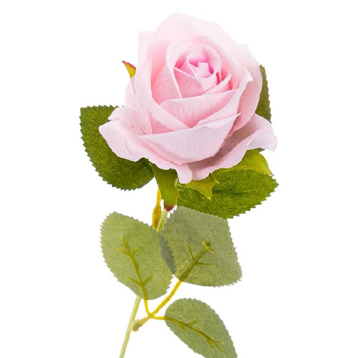 Цветы искусственные FloDecor Роза 51см, цвет розовый