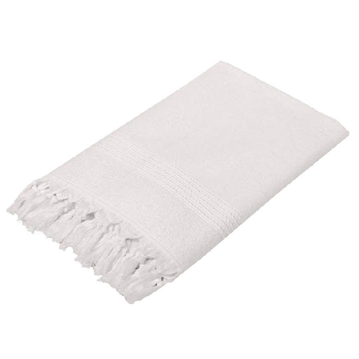 Полотенце 100x150см Hamam Meyzer Tassels, цвет белый