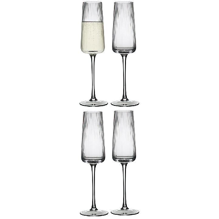 Набор бокалов для шампанского Liberty Jones Celebrate 240мл, 4шт