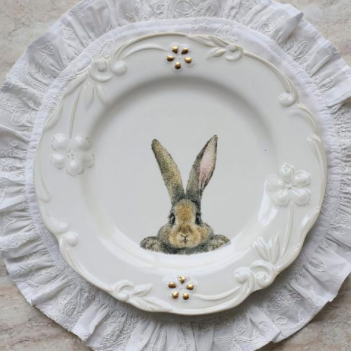 Тарелка обеденная Myatashop Кролики