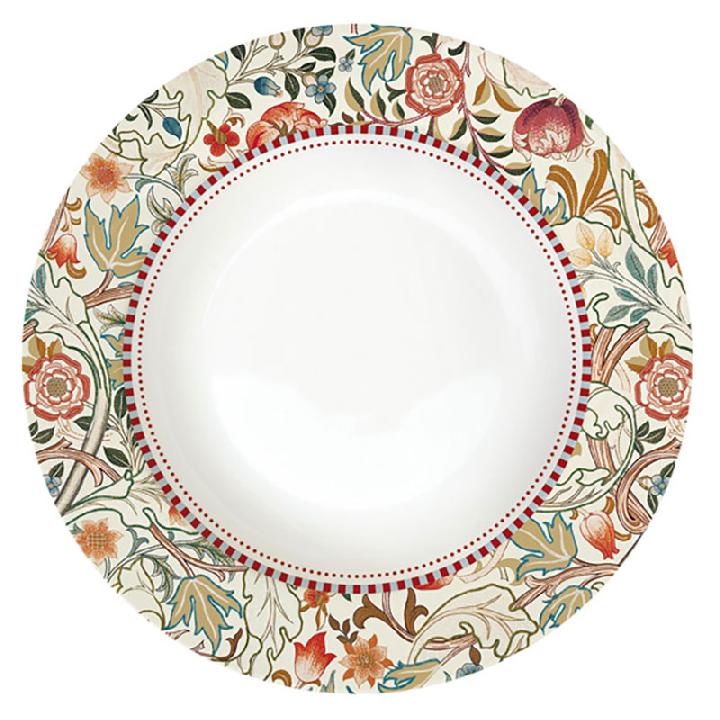 Тарелка суповая Easy Life William Morris, цвет кремовый